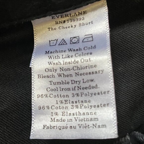 Everlane NEW The Cheeky‎ Denim Short in Washed Black 25 - Picture 8 of 8